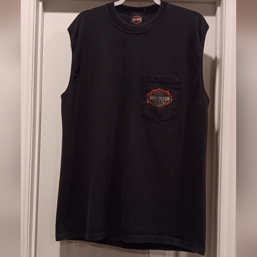 Harley-Davidson Black Sleeveless Shirt
